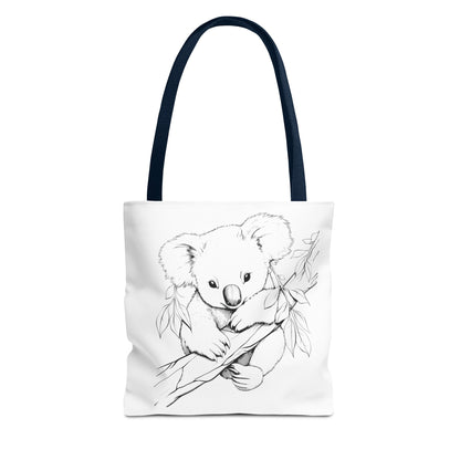 Summer Graphic Panda Tote Bag