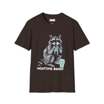 Graphic Designed Minimalist Racoon the Bandit Unisex Comfort Styled T-shirts