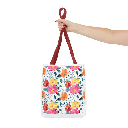 Summer Graphic Wild Flower Tote Bag
