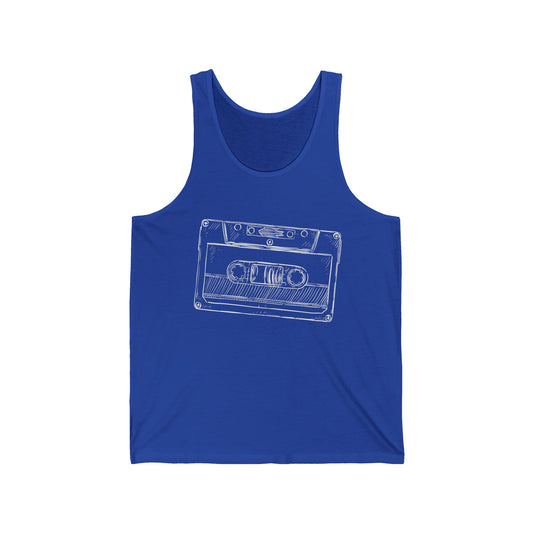 Old School Tape Graphic Ultimate Comfort Styled Unisex Tank Top