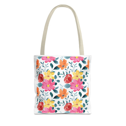 Summer Graphic Wild Flower Tote Bag