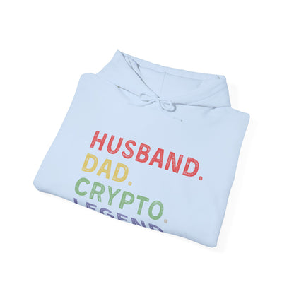 Husband Dad Crypto Legend Ultimate Comfort Unisex Hoodie