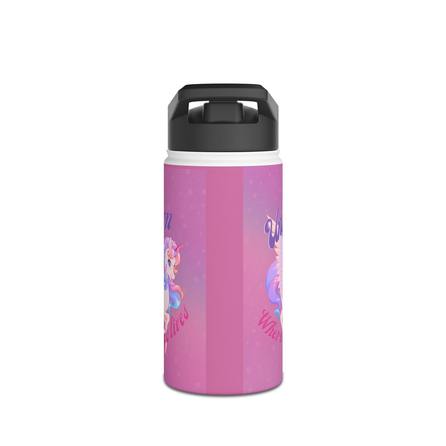 Graphic Designed Kids Stainless Steel Water Bottle, Standard Lid