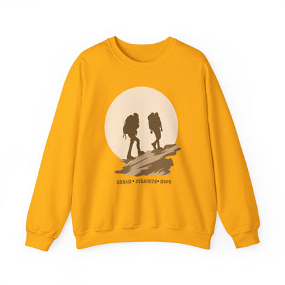 Graphic Designed Minimalist Unisex Motivational Crewneck Sweatshirt