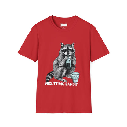 Graphic Designed Minimalist Racoon the Bandit Unisex Comfort Styled T-shirts