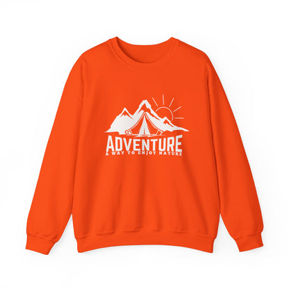Graphic Designed Minimalist Unisex Adventure Crewneck Sweatshirt