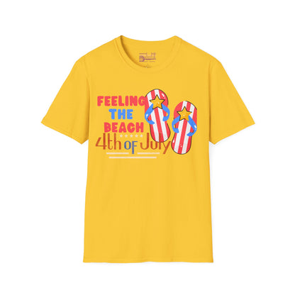 Feeling Like The Beachy This Independence Day July 4th Ultimate Comfort Unisex T-shirt