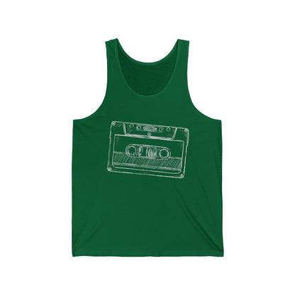 Old School Tape Graphic Ultimate Comfort Styled Unisex Tank Top