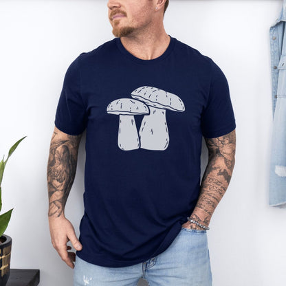 Graphic Mushroom Designed Ultimate Comfort Styled Graphic T-shirt