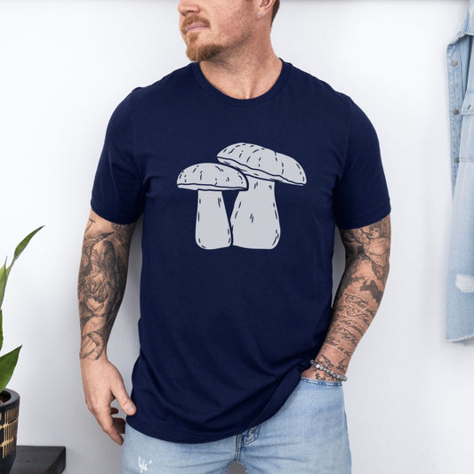 Graphic Mushroom Designed Ultimate Comfort Styled Graphic T-shirt