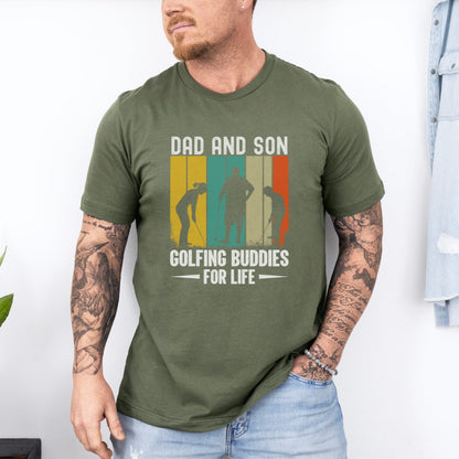 Dad And Son Golfing Buddies Ultimate Comfort Unisex Fathers Day T-shirt