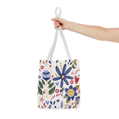 Summer Graphic Wild Flower Tote Bag