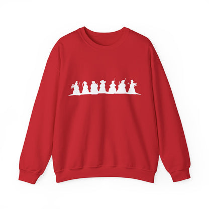 Graphic Designed Holiday Christmas Snowman Unisex Crewneck Sweatshirt