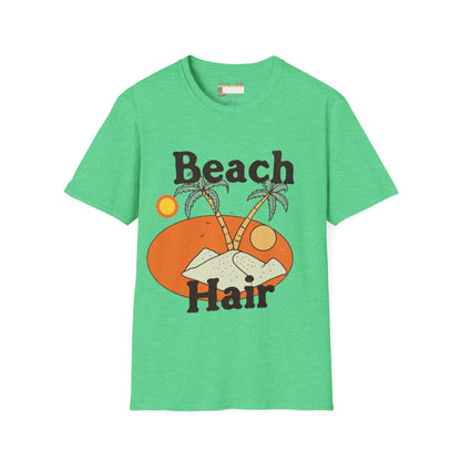 Graphic Summer Vibes Beach Hair Comfort Styled T-shirts