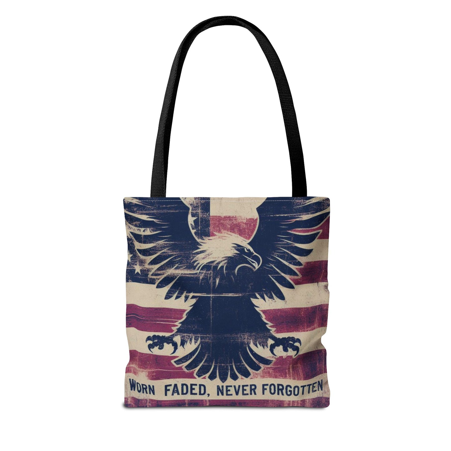 Patriotic American Flag Style Tote Bag