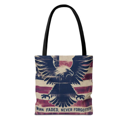 Patriotic American Flag Style Tote Bag