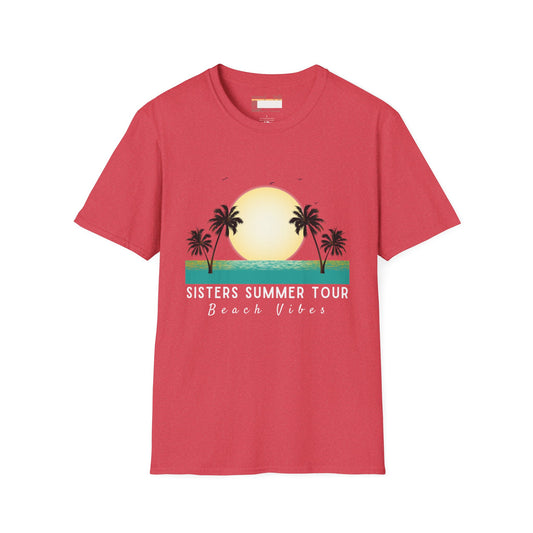 Graphic Sister Tour Comfort T-shirt, Christian Sister Outdoor Group Vacation Tees, Tees for Sisters Beach Cruise Trip
