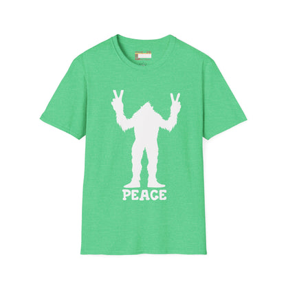 Graphic Designed Minimalist Big Foot Peace Sign Unisex Comfort Styled T-shirts