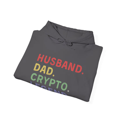 Husband Dad Crypto Legend Ultimate Comfort Unisex Hoodie