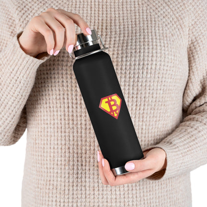Bitcoin Sheild Copper Vacuum Insulated Bottle, 22oz