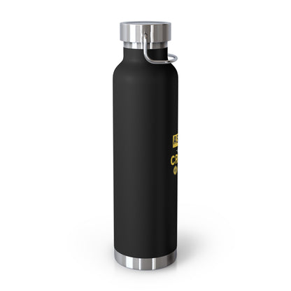 Ask Me About Crypto Copper Vacuum Insulated Bottle, 22oz