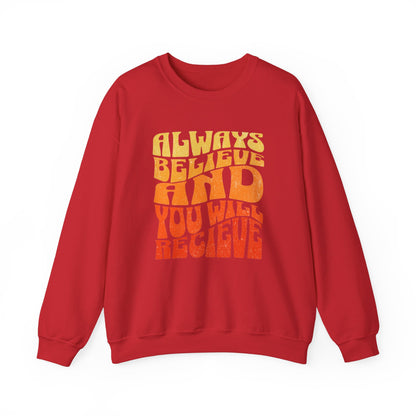 Graphic Designed Minimalist Unisex Motivational Crewneck Sweatshirt