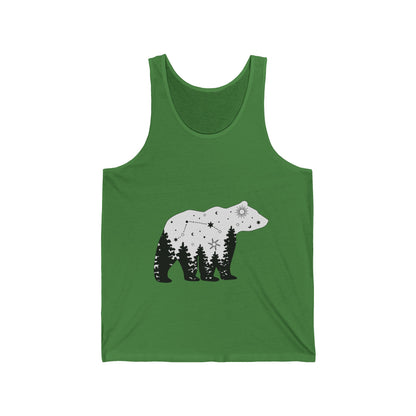 Ultimate Comfort Styled Unisex Forest Bear Summer Tank Top