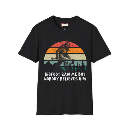 Bigfoot Hiking Lovers Hiking Buddy Camping Graphic Comfort Unisex T-shirt