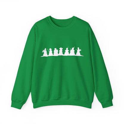 Graphic Designed Holiday Christmas Snowman Unisex Crewneck Sweatshirt