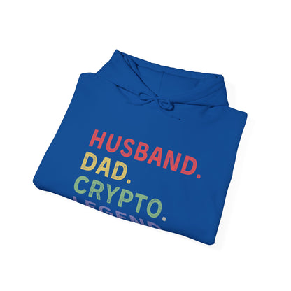 Husband Dad Crypto Legend Ultimate Comfort Unisex Hoodie