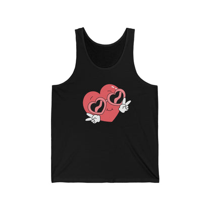 Love Graphic Emoji Sign Ultimate Comfort Styled Unisex Tank Top