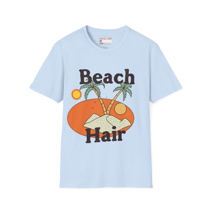 Graphic Summer Vibes Beach Hair Comfort Styled T-shirts