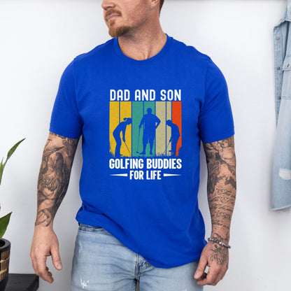 Dad And Son Golfing Buddies Ultimate Comfort Unisex Fathers Day T-shirt