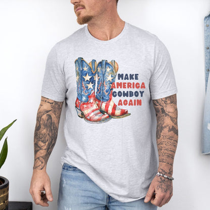 Make America Cowboy Again Ultimate Comfort Unisex Funny T-shirt