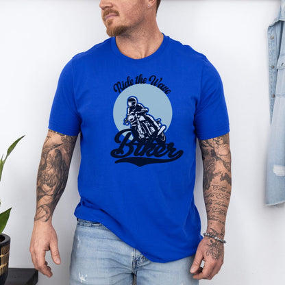 Ride The Wave Bikers Ultimate Comfort Styled Graphic T-shirt