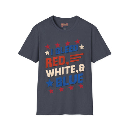 July 4th Independence Day Red, Blue And White Ultimate Comfort Unisex T-shirt