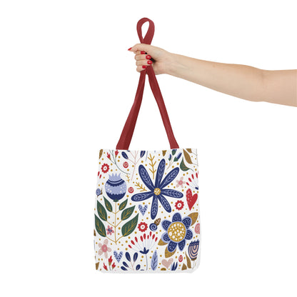 Summer Graphic Wild Flower Tote Bag
