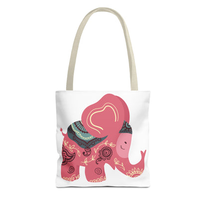 Summer Graphic Elephant Tote Bag