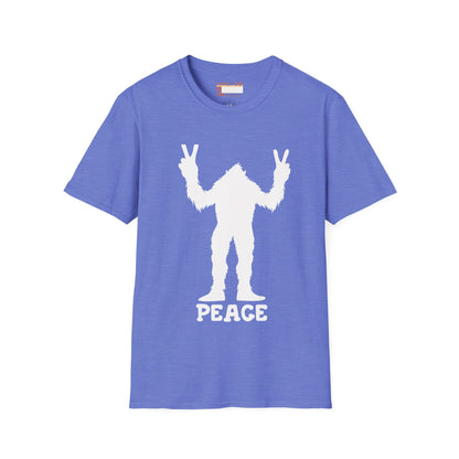 Graphic Designed Minimalist Big Foot Peace Sign Unisex Comfort Styled T-shirts