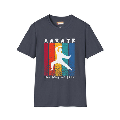Graphic Karate Taekwondo Fighter Unisex Minimalist Comfort T-shirt