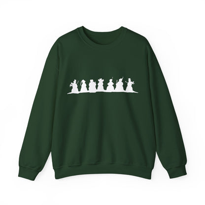 Graphic Designed Holiday Christmas Snowman Unisex Crewneck Sweatshirt