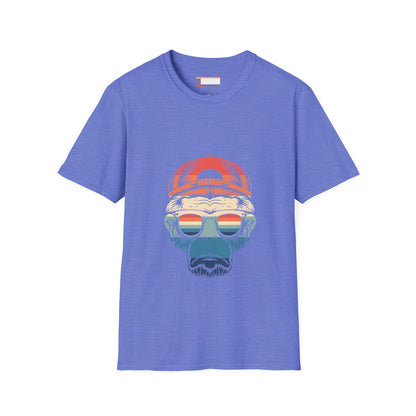 Retro Summer Graphic Monkey Man Designed Comfort T-shirt