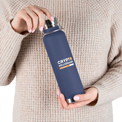 Crypto Millionaire Copper Vacuum Insulated Bottle, 22oz