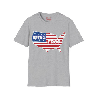 1776 percent Free,  July 4th Ultimate Comfort Unisex T-shirt