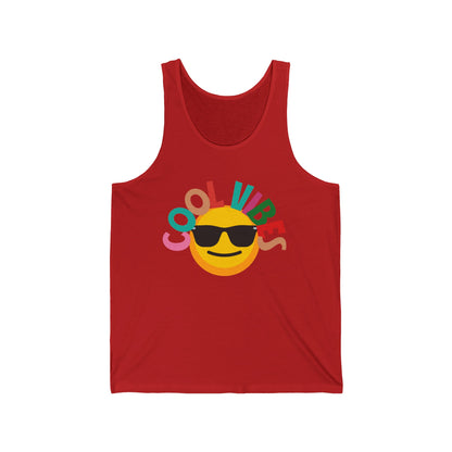 Just Asking For A Cool Vibes Emoji Ultimate Comfort Styled Unisex Tank Top