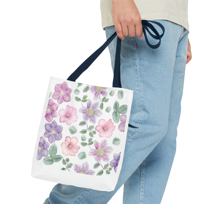 Summer Graphic Wild Flower Tote Bag