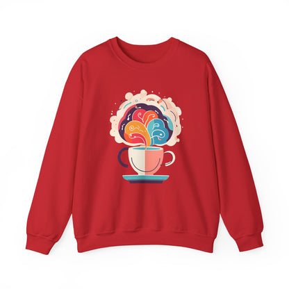 Graphic Designed Minimalist Unisex Coffee Genuis Crewneck Sweatshirt
