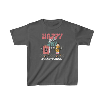 Unisex Kids Happy First Day Ultimate Comfort T-Shirts