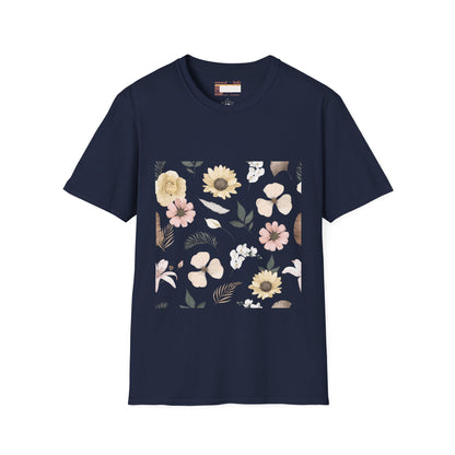 Graphic Wild Flower, Flower Lover Unisex Minimalist Comfort T-shirt