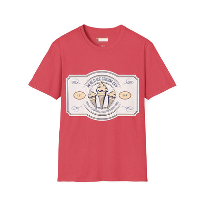 Graphic Ice Cream Day Designed Unisex Comfort Styled T-shirts